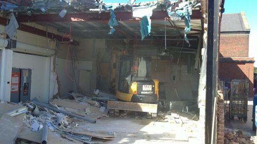 Click Here To Enlarge This Photo Of Full Demoliton of Sainsbury’s Store - Lincoln