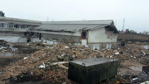 Click Here To Enlarge This Photo Of Full Demolition of DeMontford College - Boston