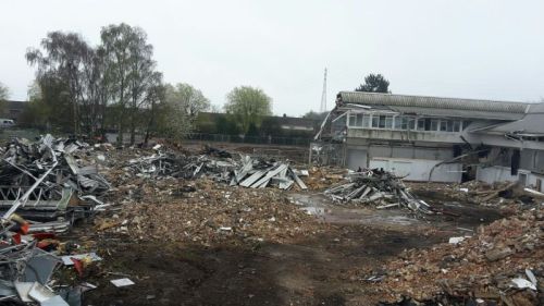 Click Here To Enlarge This Photo Of Full Demolition of DeMontford College - Boston