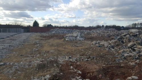 Click Here To Enlarge This Photo Of Concrete Crushing - New Retail Park - Featherstone, West Yorkshire